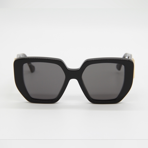 NEW GUCCI SUNGLASSES  GG0956S 003 WOMEN BLACK GUCCI EYEWEAR - Picture 5 of 12